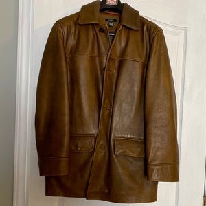 J.Crew men’s leather jacket.